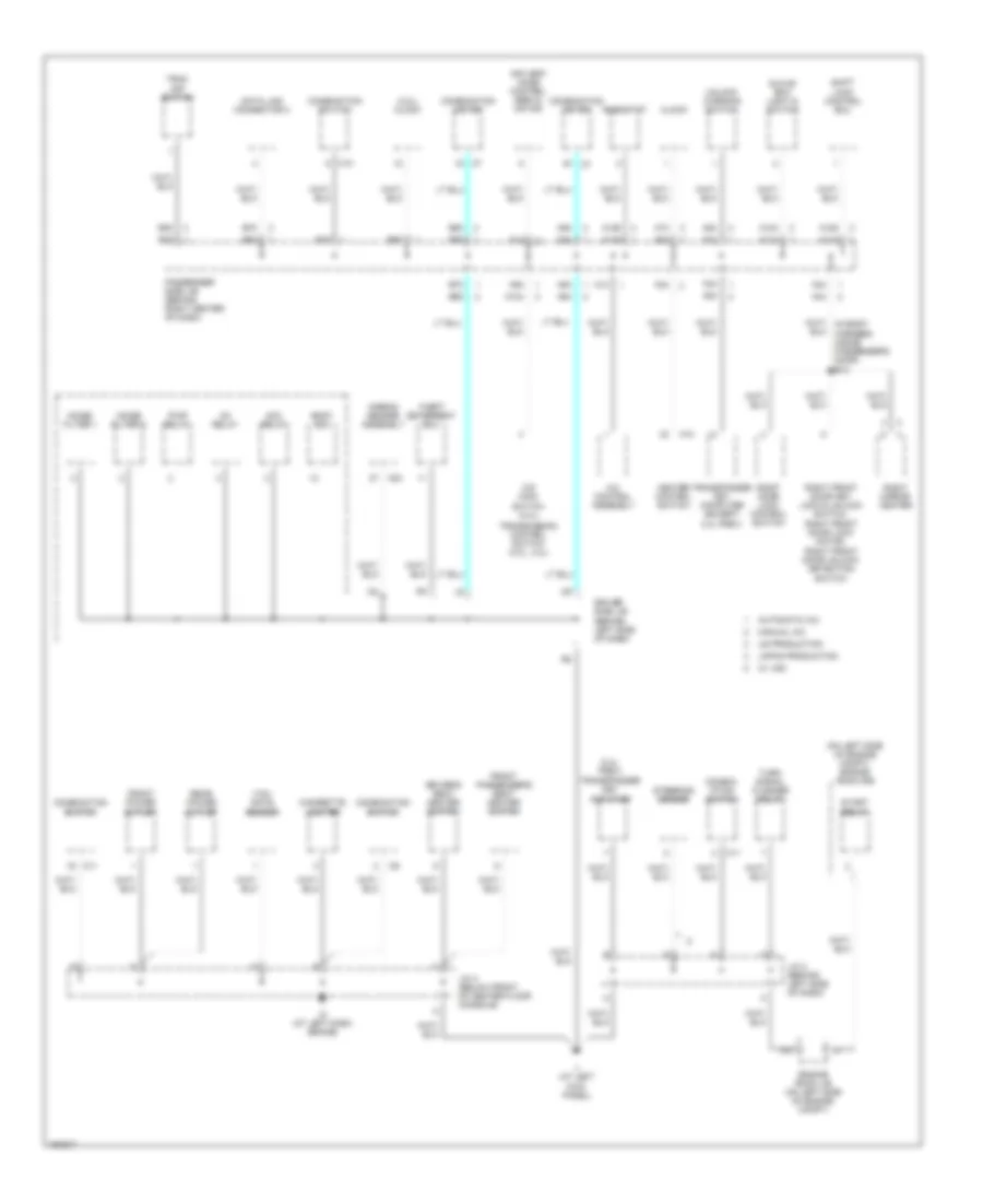 Ground Distribution Wiring Diagram 4 of 4 for Toyota Camry XLE 2004