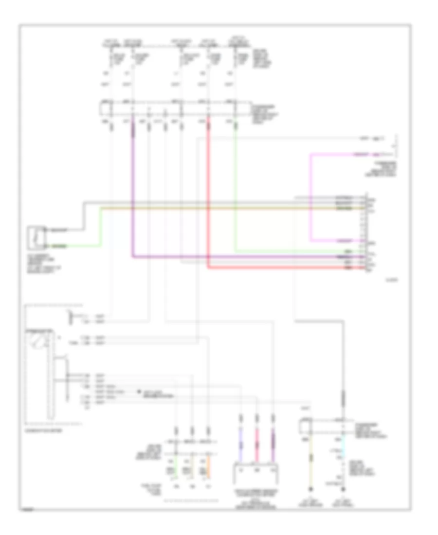 Clock Wiring Diagram, with Manual AC for Toyota Camry XLE 2004