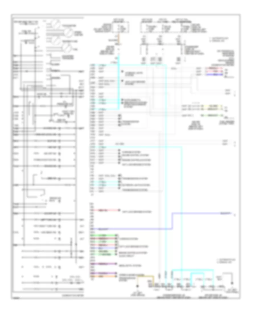 Instrument Cluster Wiring Diagram (1 of 2) for Toyota Camry XLE 2004