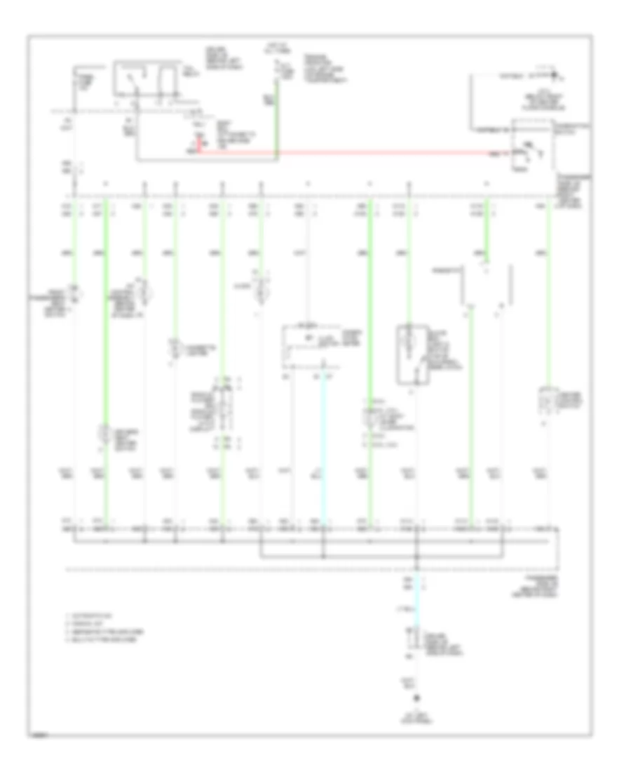 Instrument Illumination Wiring Diagram for Toyota Camry XLE 2004