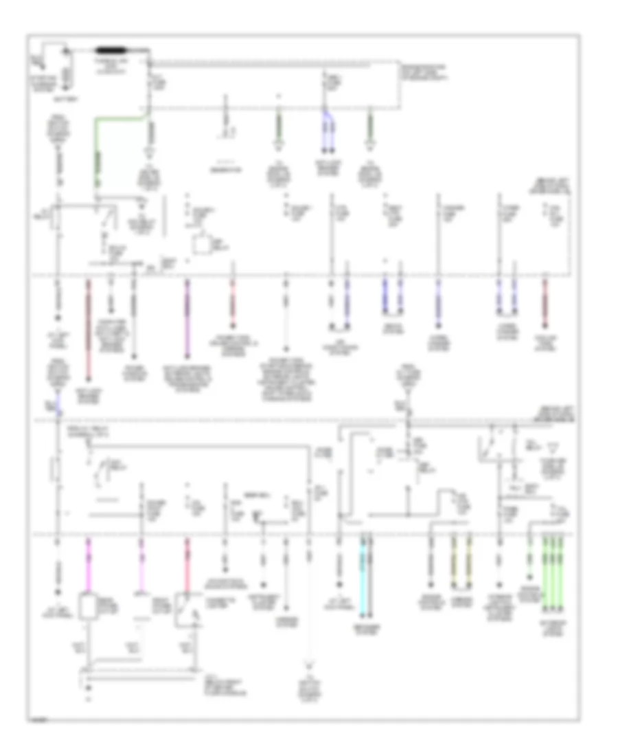 Power Distribution Wiring Diagram 1 of 3 for Toyota Camry XLE 2004