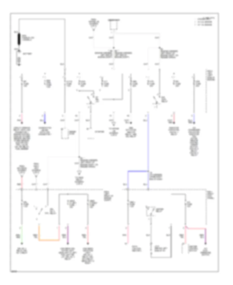 Power Distribution Wiring Diagram 1 of 3 for Toyota Celica GT 1997