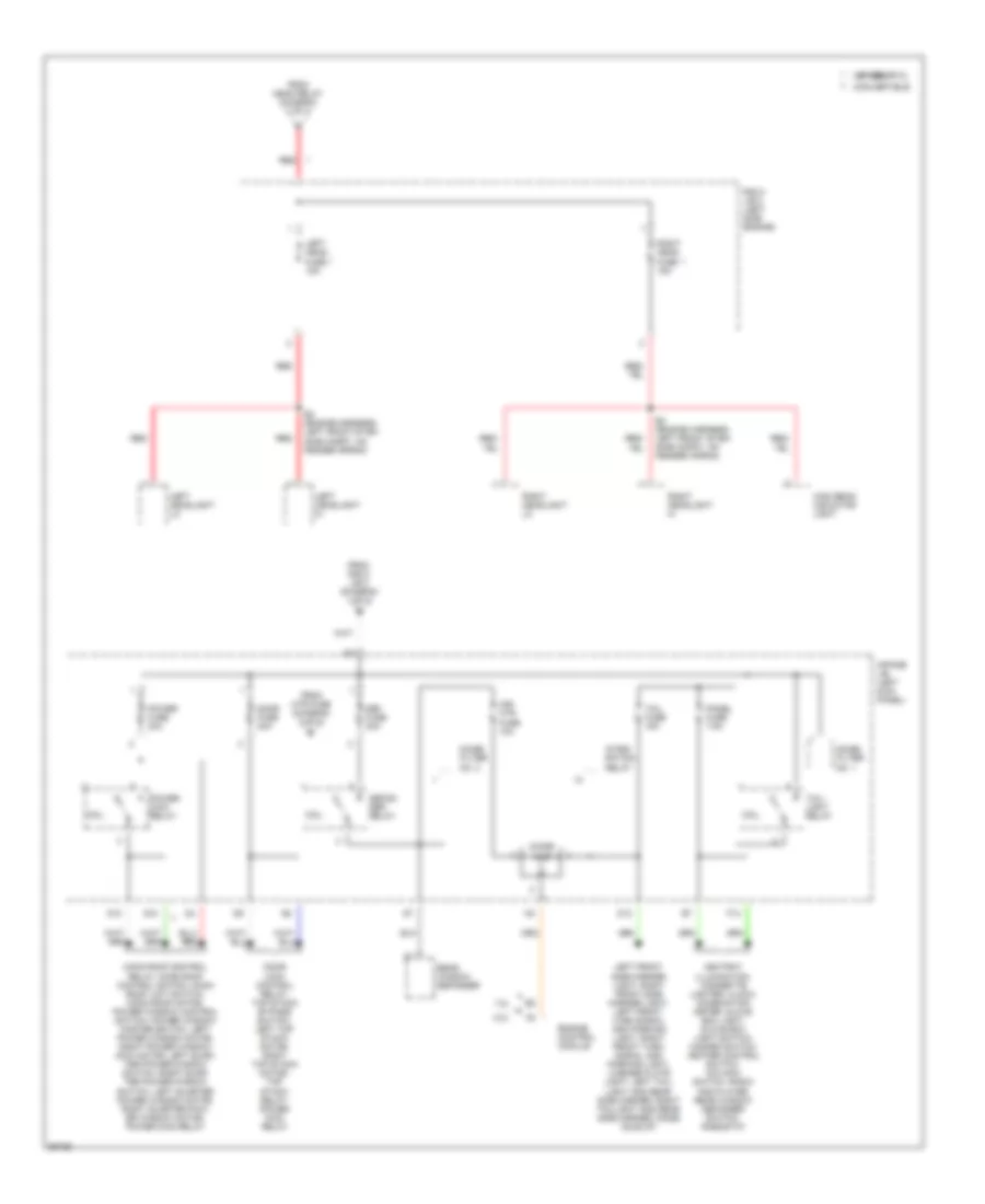 Power Distribution Wiring Diagram 3 of 3 for Toyota Celica GT 1997