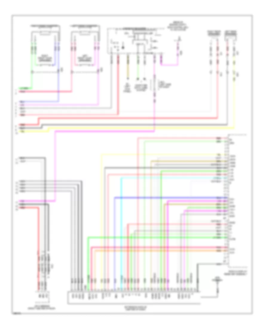 Radio Wiring Diagram, Except EV with Navigation (2 of 2) for Toyota RAV4 2012