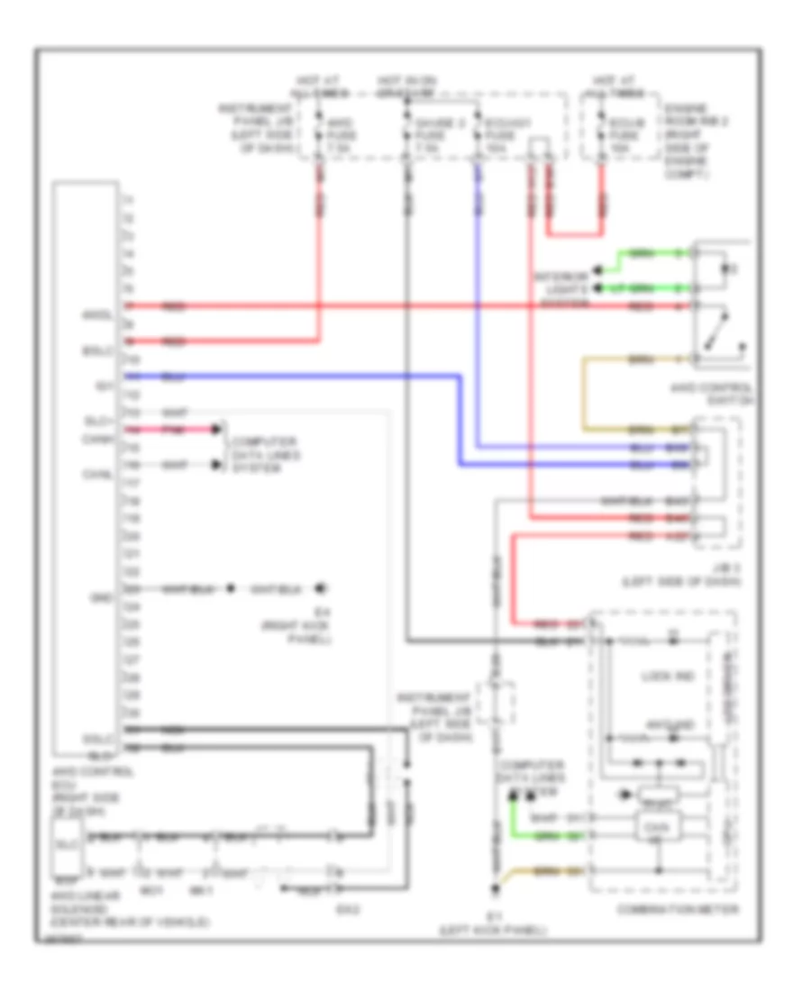 3.5L, 4WD Wiring Diagram for Toyota RAV4 2012