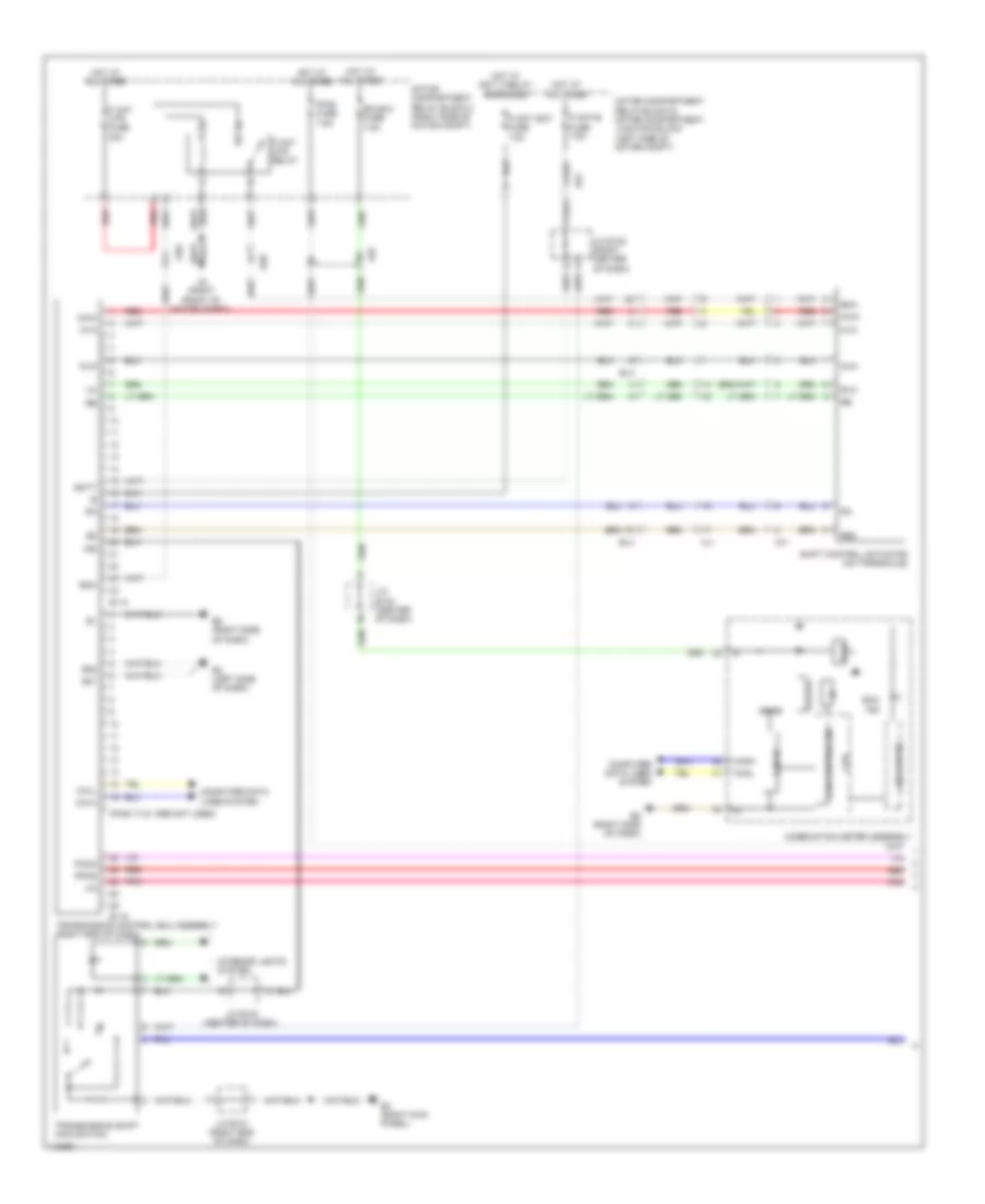 EV, Transmission Wiring Diagram (1 of 2) for Toyota RAV4 2012