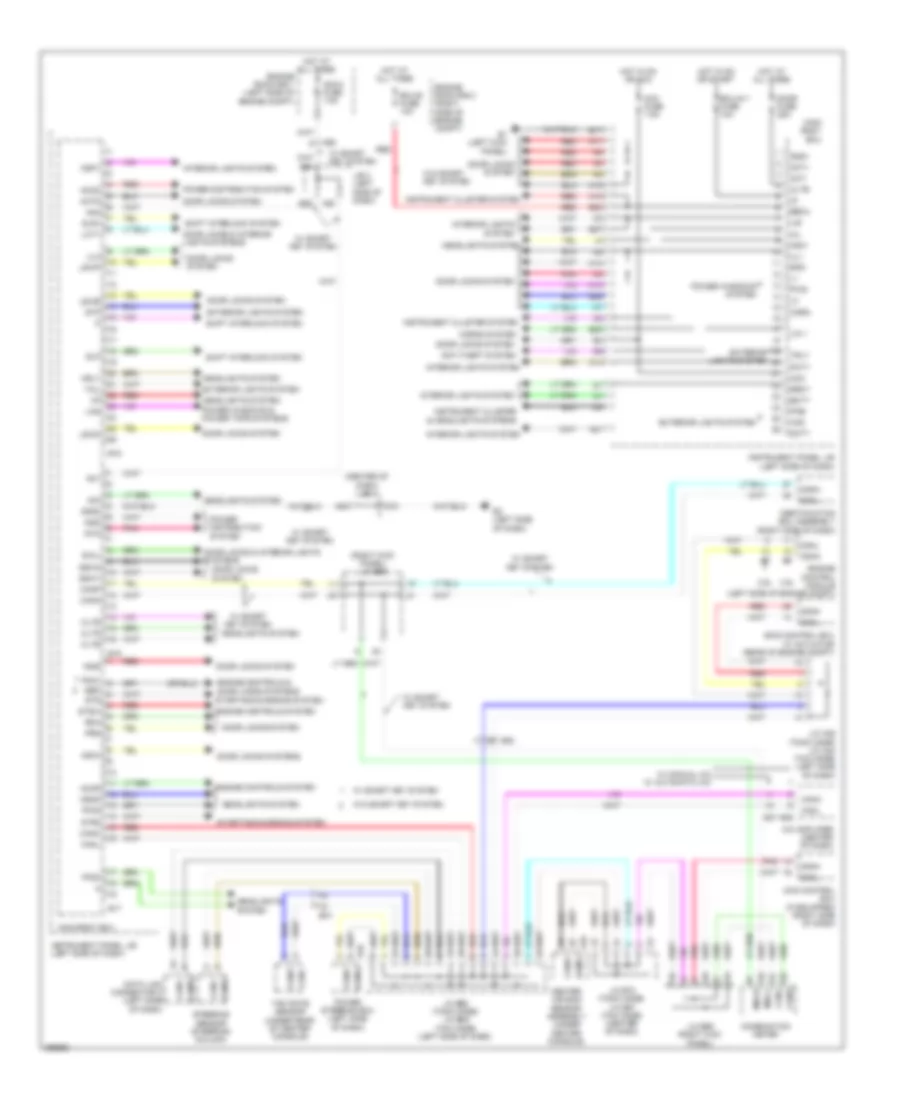 Body ECU Wiring Diagram Except EV for Toyota RAV4 2012