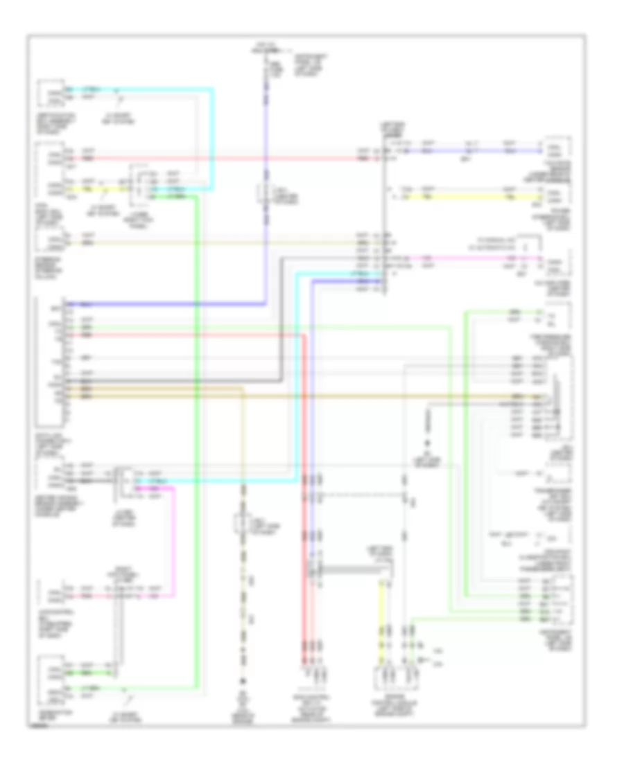 Computer Data Lines Wiring Diagram, Except EV for Toyota RAV4 2012