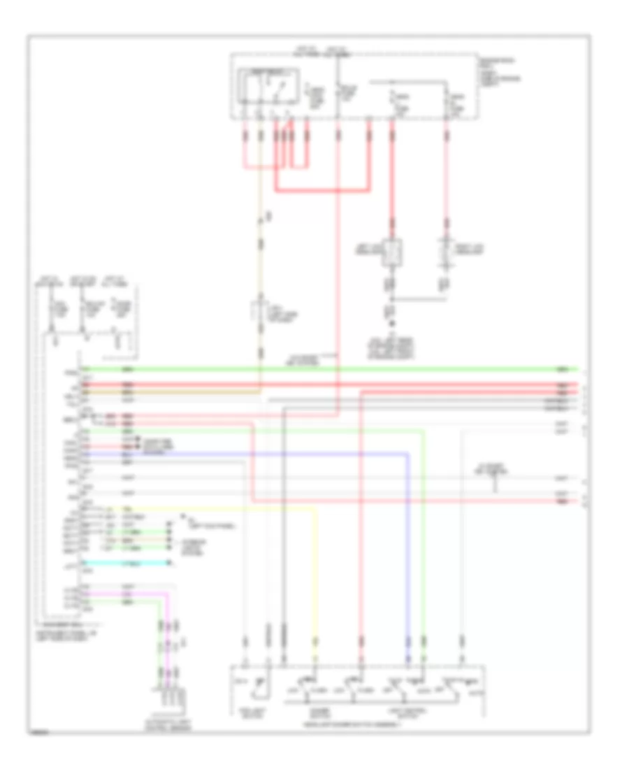 Headlights Wiring Diagram, Except EV without DRL (1 of 2) for Toyota RAV4 2012