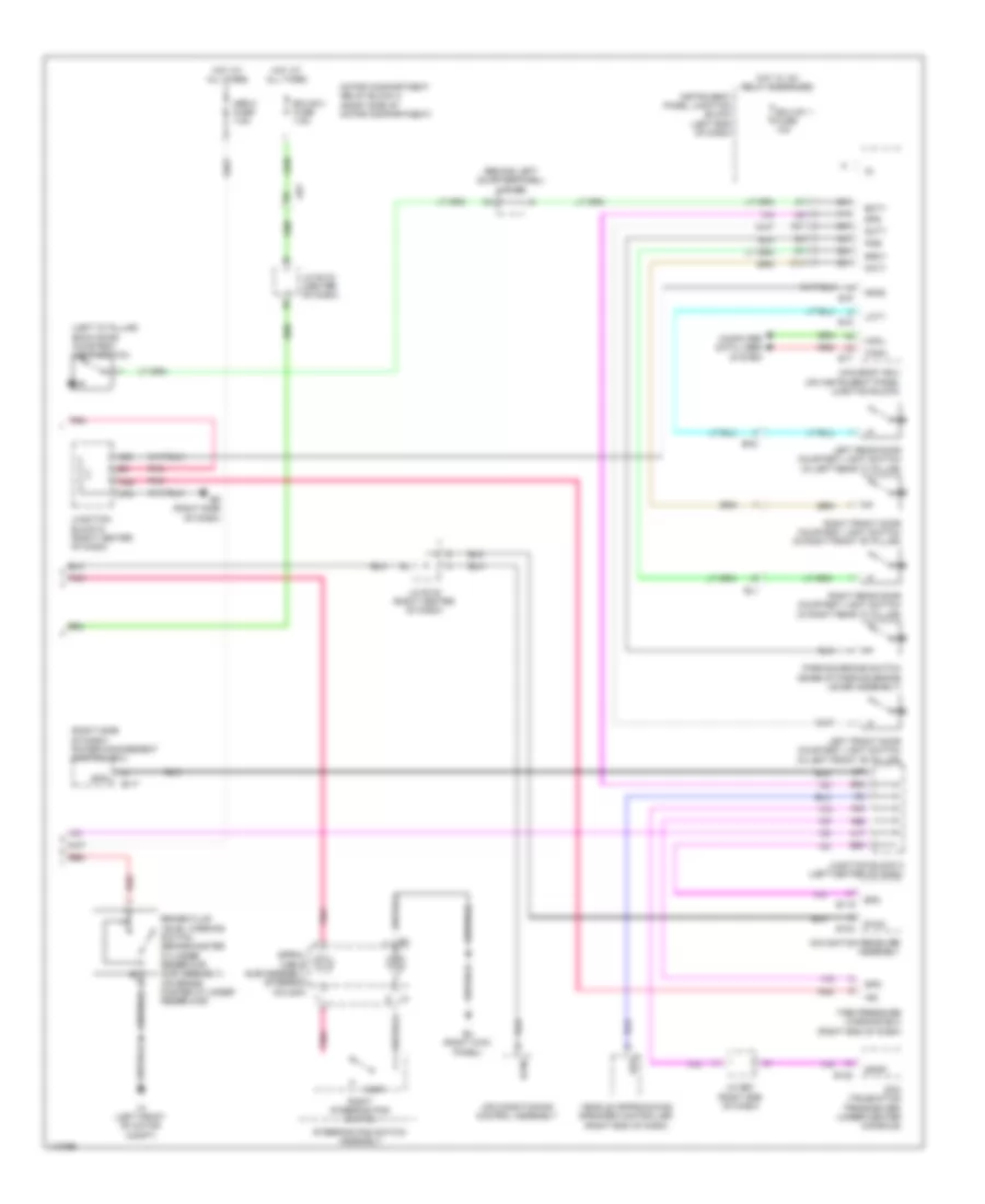 Instrument Cluster Wiring Diagram, EV (2 of 2) for Toyota RAV4 2012
