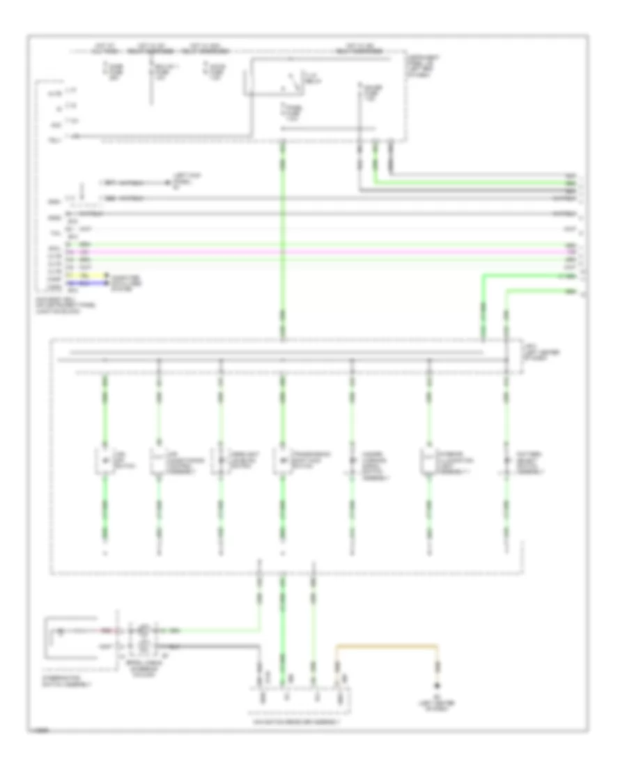 Instrument Illumination Wiring Diagram, EV (1 of 2) for Toyota RAV4 2012