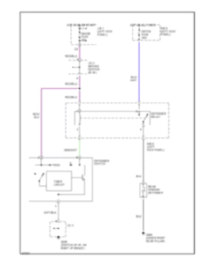 Defogger Wiring Diagram with Timer Wiring Diagram for Toyota Paseo 1993