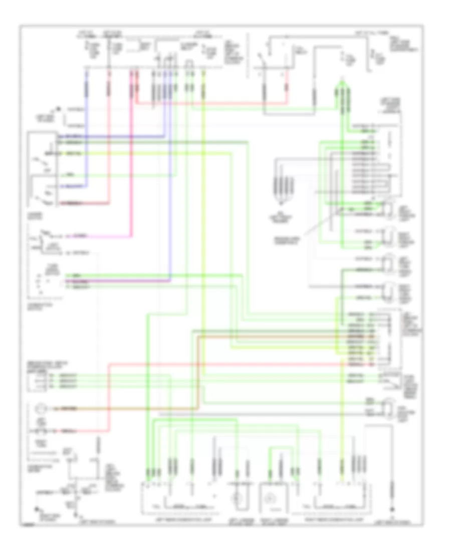 Exterior Lamps Wiring Diagram for Toyota Tacoma S-Runner 2002