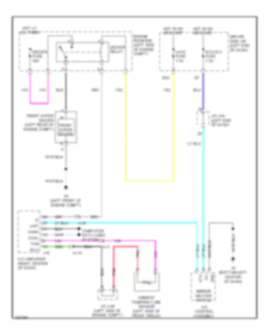 Front Deicer Wiring Diagram for Toyota Tundra Limited 2014