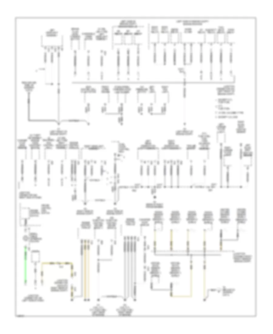Ground Distribution Wiring Diagram 1 of 4 for Toyota Tundra Limited 2014