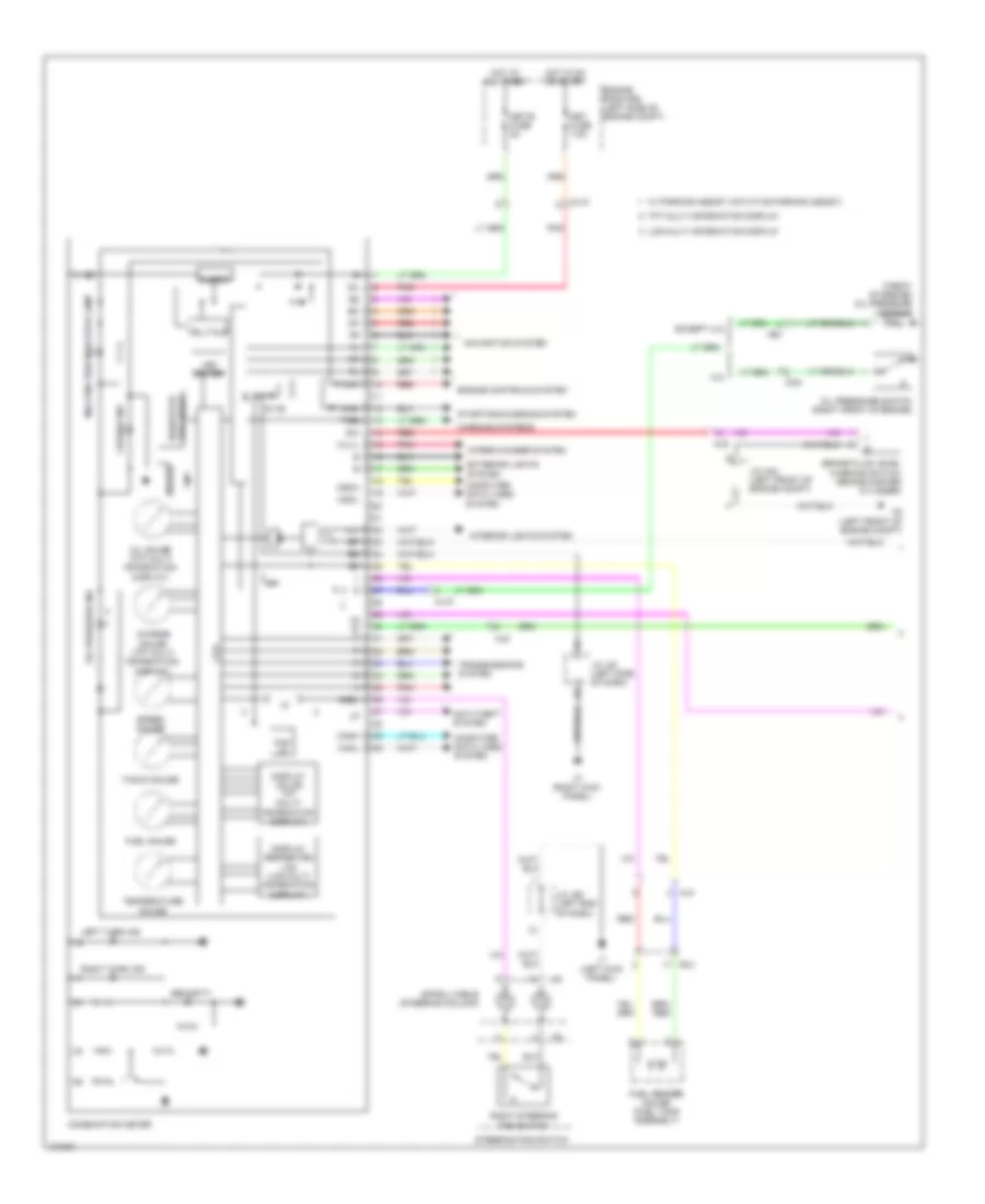 Instrument Cluster Wiring Diagram 1 of 2 for Toyota Tundra Limited 2014