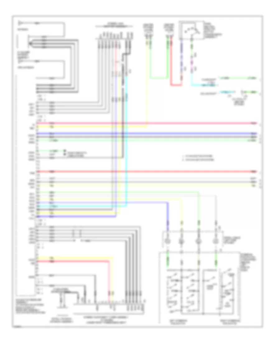 Navigation Wiring Diagram with Built in Amplifier 1 of 3 for Toyota Tundra Limited 2014