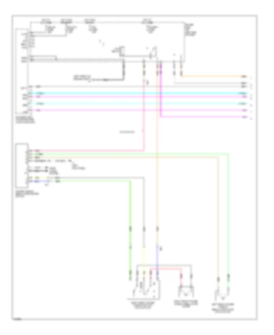 Power Windows Wiring Diagram, Regular Cab (1 of 2) for Toyota Tundra Limited 2014