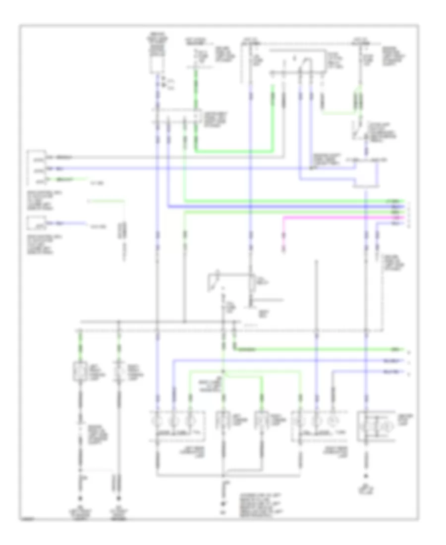 Exterior Lamps Wiring Diagram, with Trailer Tow (1 of 3) for Toyota Tacoma 2005