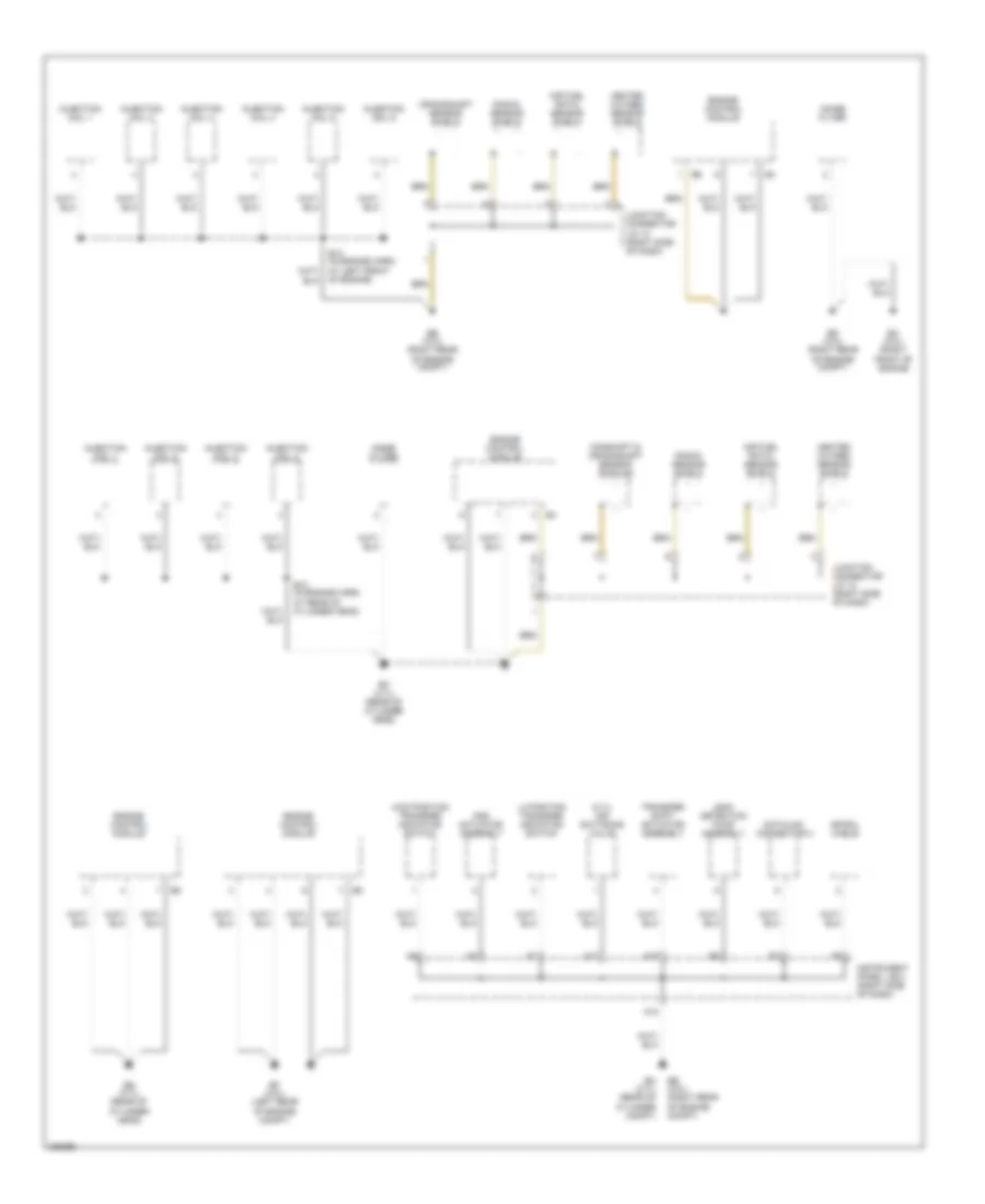 Ground Distribution Wiring Diagram 1 of 4 for Toyota Tacoma 2005