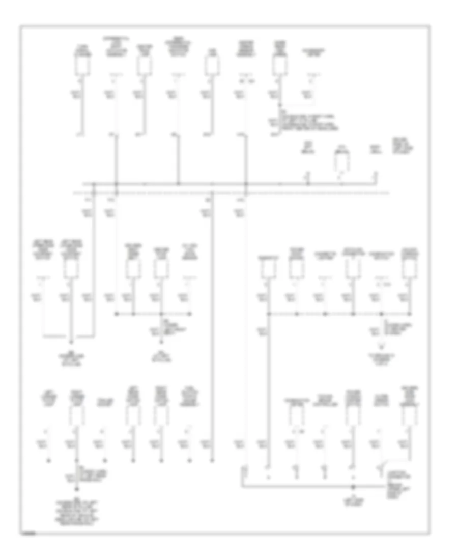 Ground Distribution Wiring Diagram 3 of 4 for Toyota Tacoma 2005