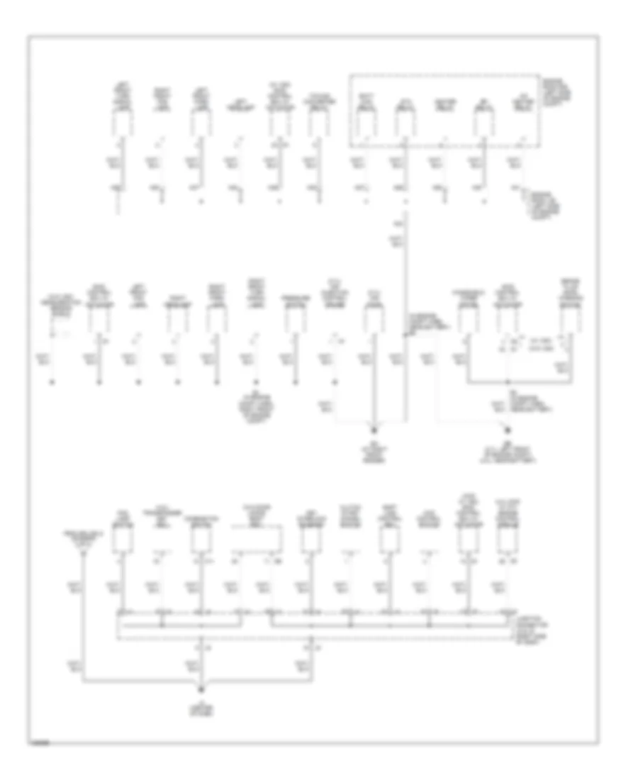 Ground Distribution Wiring Diagram 4 of 4 for Toyota Tacoma 2005
