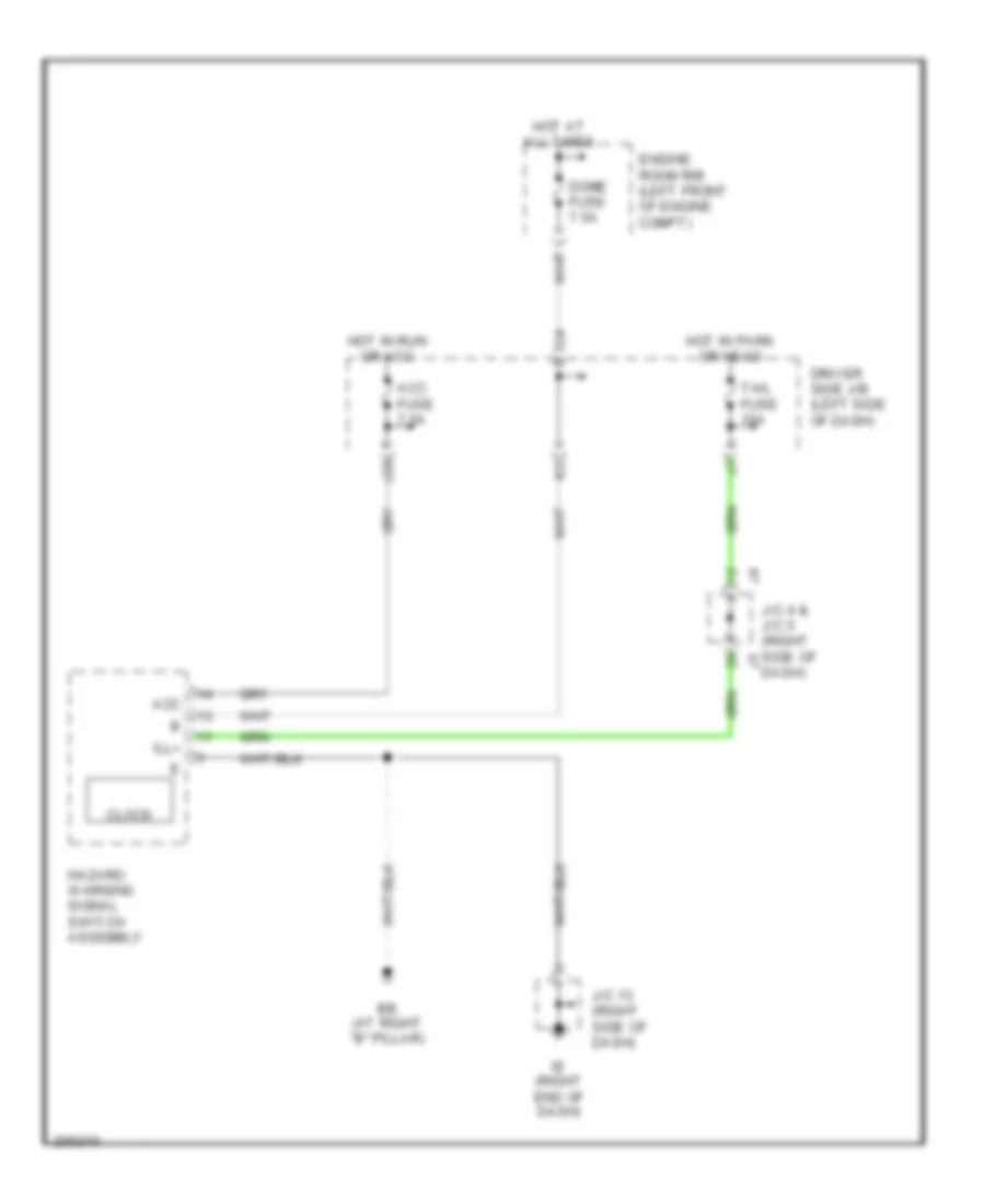 Clock Wiring Diagram for Toyota Tacoma 2005