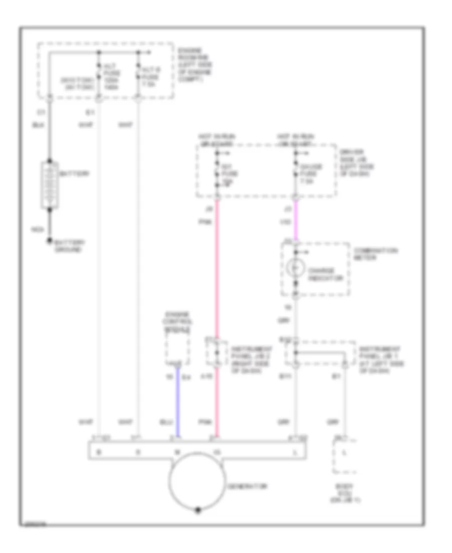 2.7L, Charging Wiring Diagram for Toyota Tacoma 2005
