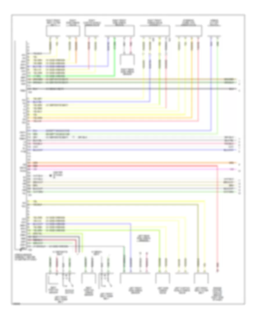 Supplemental Restraints Wiring Diagram 1 of 2 for Toyota Tacoma 2005