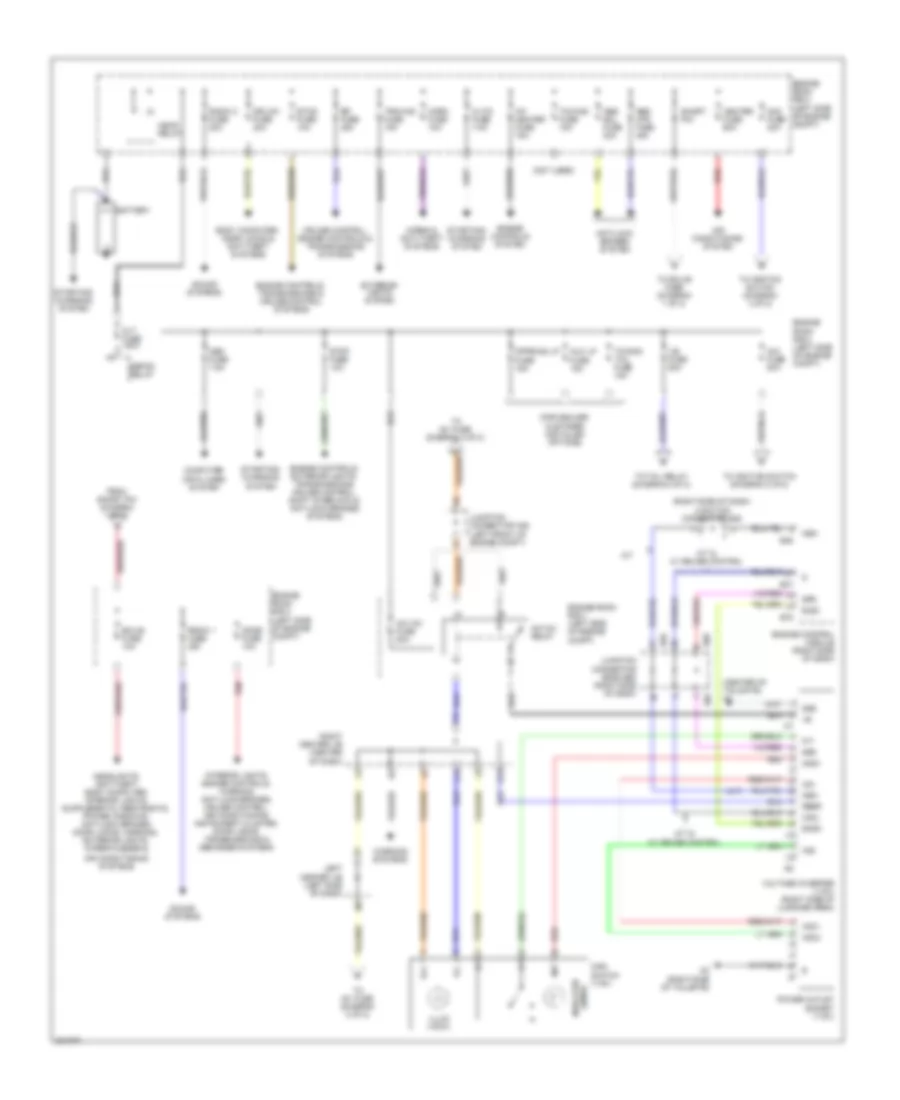 Power Distribution Wiring Diagram 1 of 2 for Toyota FJ Cruiser 2010