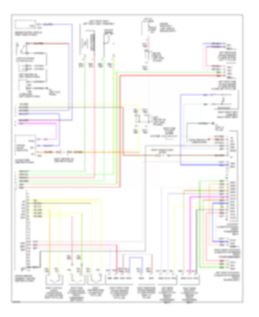 Supplemental Restraints Wiring Diagram (2 of 2) for Toyota FJ Cruiser 2010