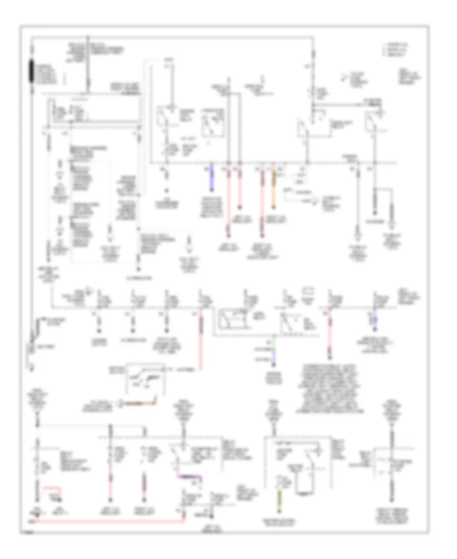 Power Distribution Wiring Diagram 1 of 2 for Toyota Camry DX 1995