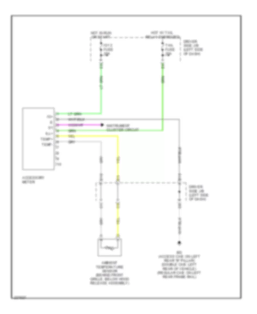 Accessory Cluster Wiring Diagram for Toyota Tacoma X Runner 2006
