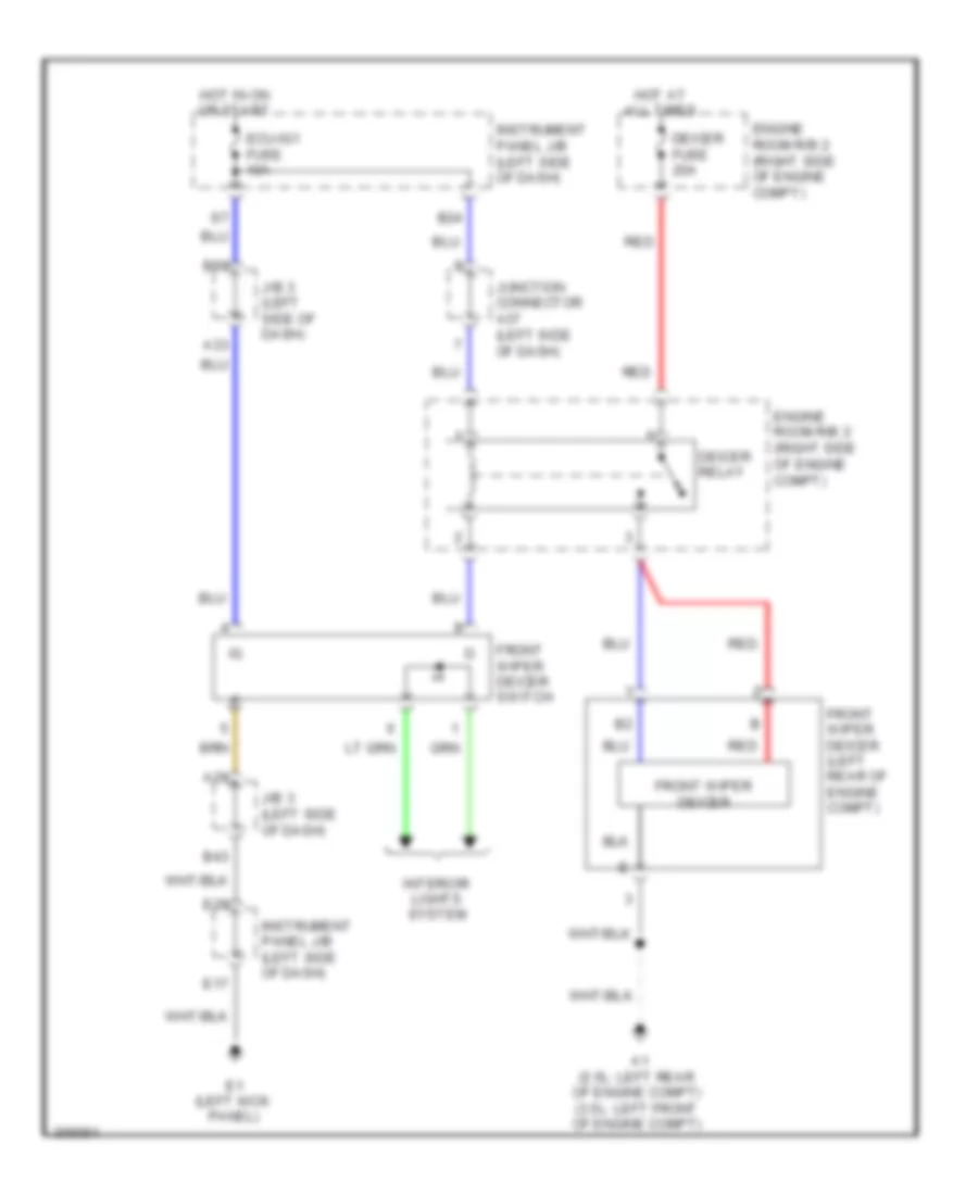 Front Deicer Wiring Diagram for Toyota RAV4 Limited 2010