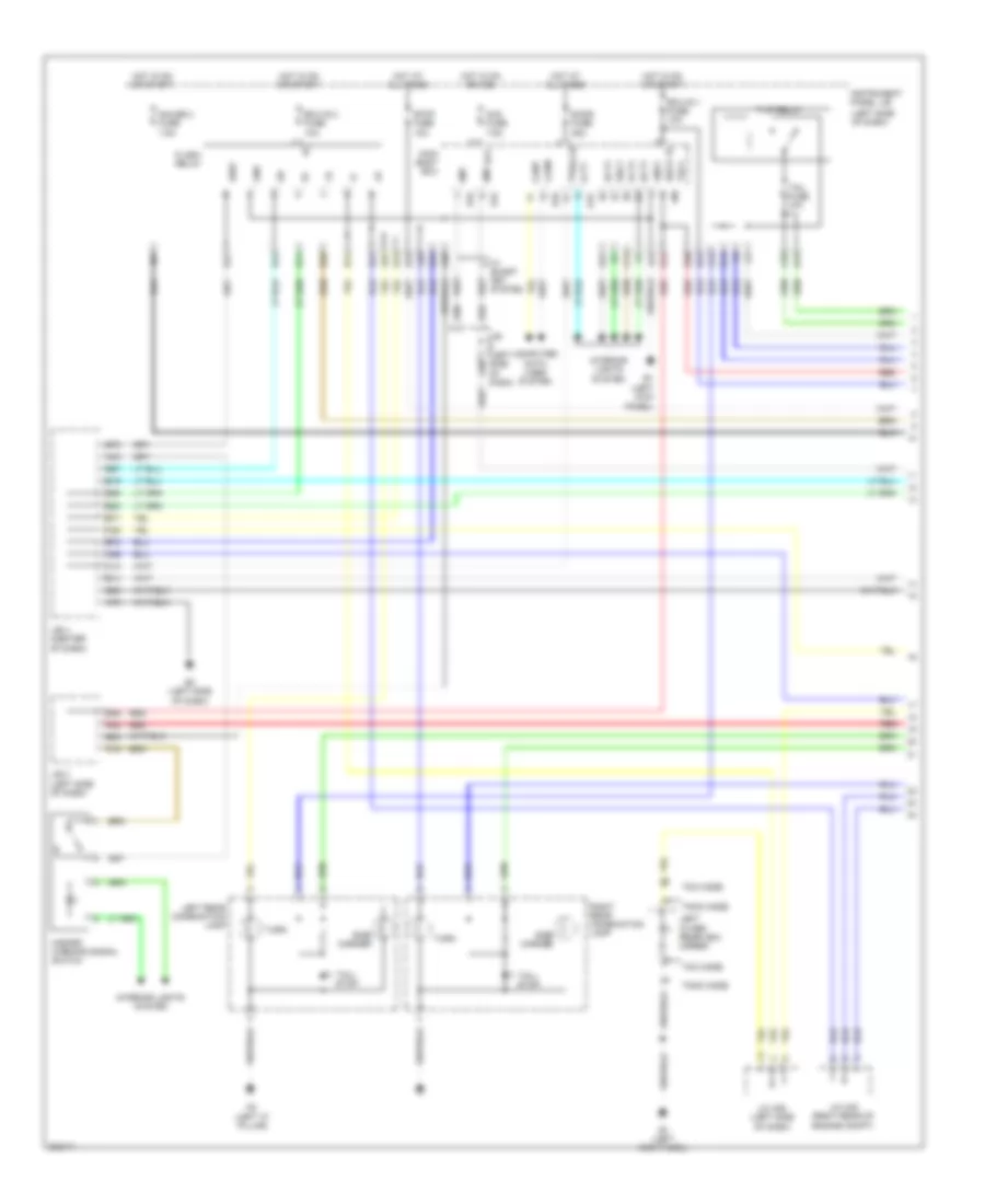 Exterior Lamps Wiring Diagram 1 of 2 for Toyota RAV4 Limited 2010