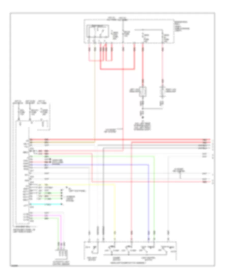Headlights Wiring Diagram, without DRL (1 of 2) for Toyota RAV4 Limited 2010