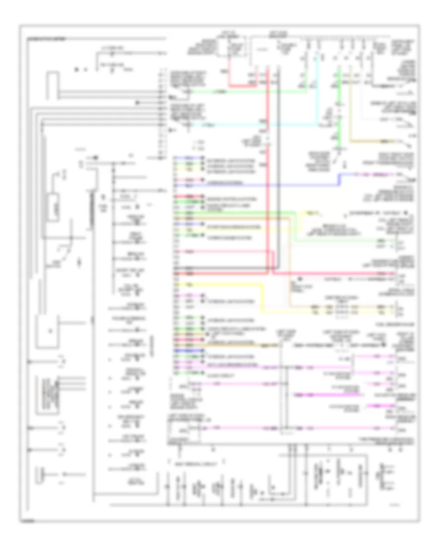 Instrument Cluster Wiring Diagram for Toyota RAV4 Limited 2010