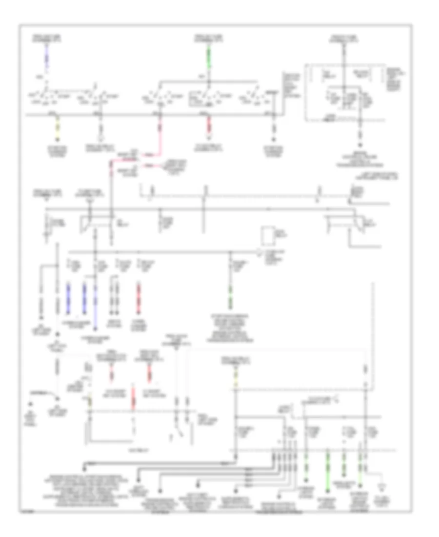 Power Distribution Wiring Diagram (2 of 3) for Toyota RAV4 Limited 2010