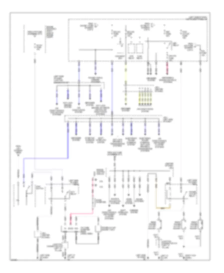 Power Distribution Wiring Diagram (3 of 3) for Toyota RAV4 Limited 2010