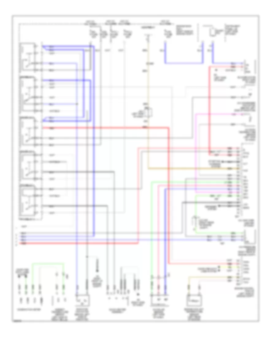 2.5L, Automatic AC Wiring Diagram (2 of 2) for Toyota RAV4 EV 2012