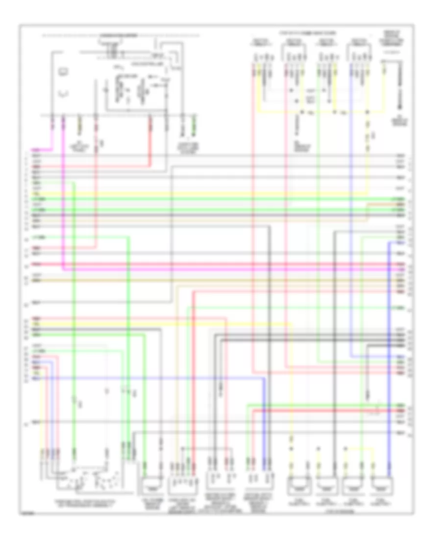 2.5L, Engine Performance Wiring Diagram (4 of 5) for Toyota RAV4 EV 2012