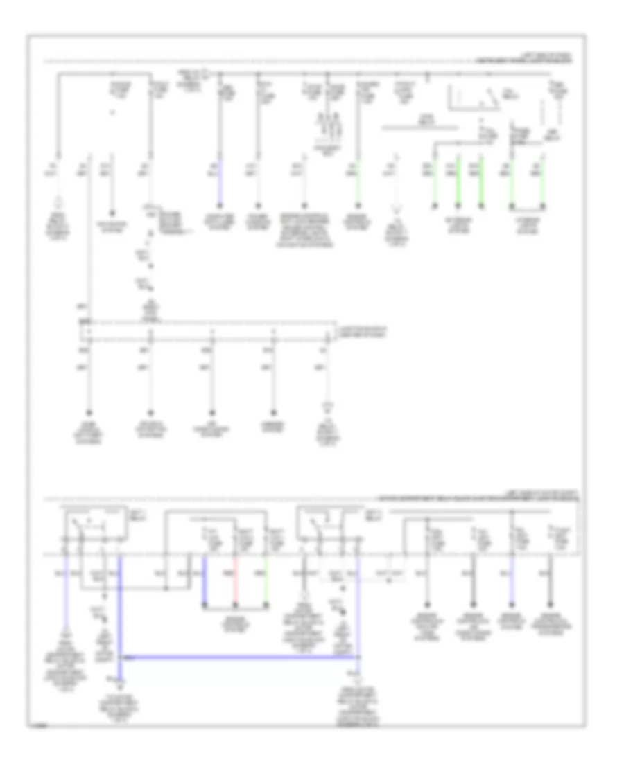 Power Distribution Wiring Diagram, EV (2 of 4) for Toyota RAV4 EV 2012