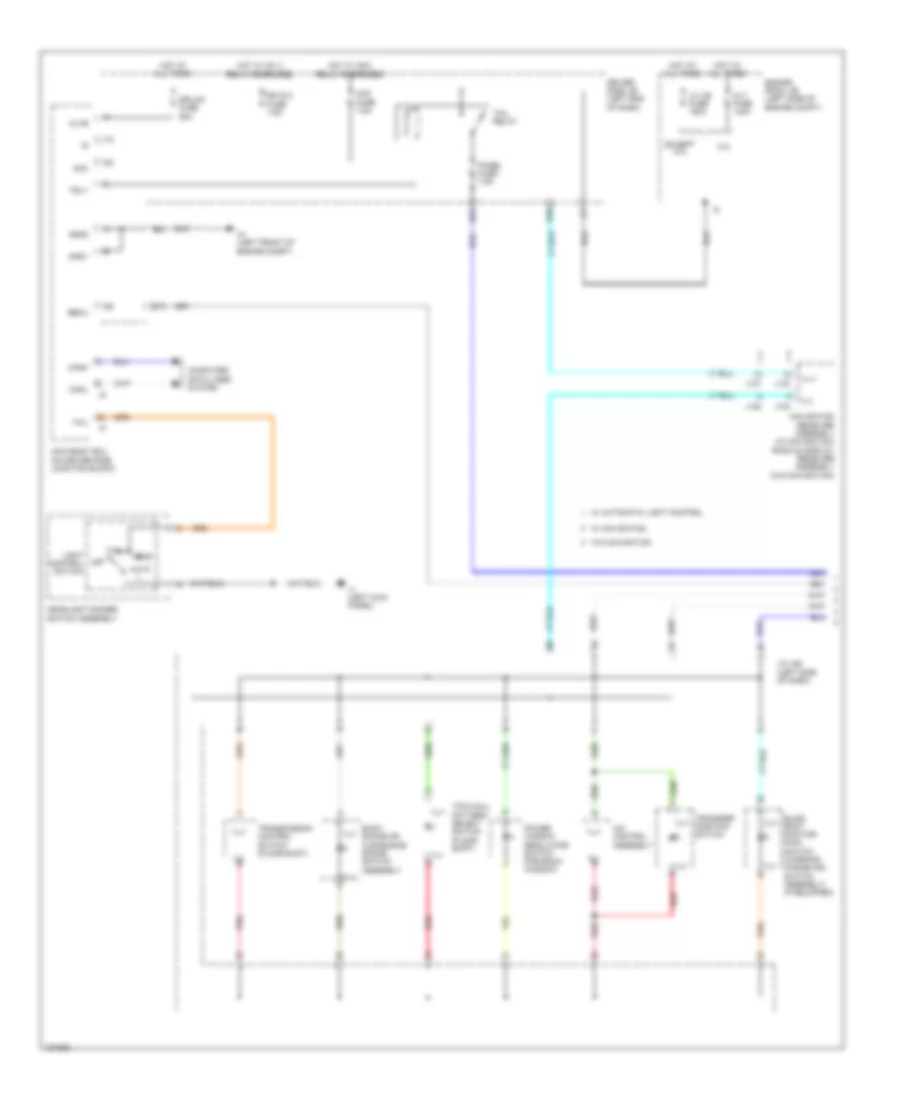 Instrument Illumination Wiring Diagram (1 of 2) for Toyota Tundra Platinum 2014