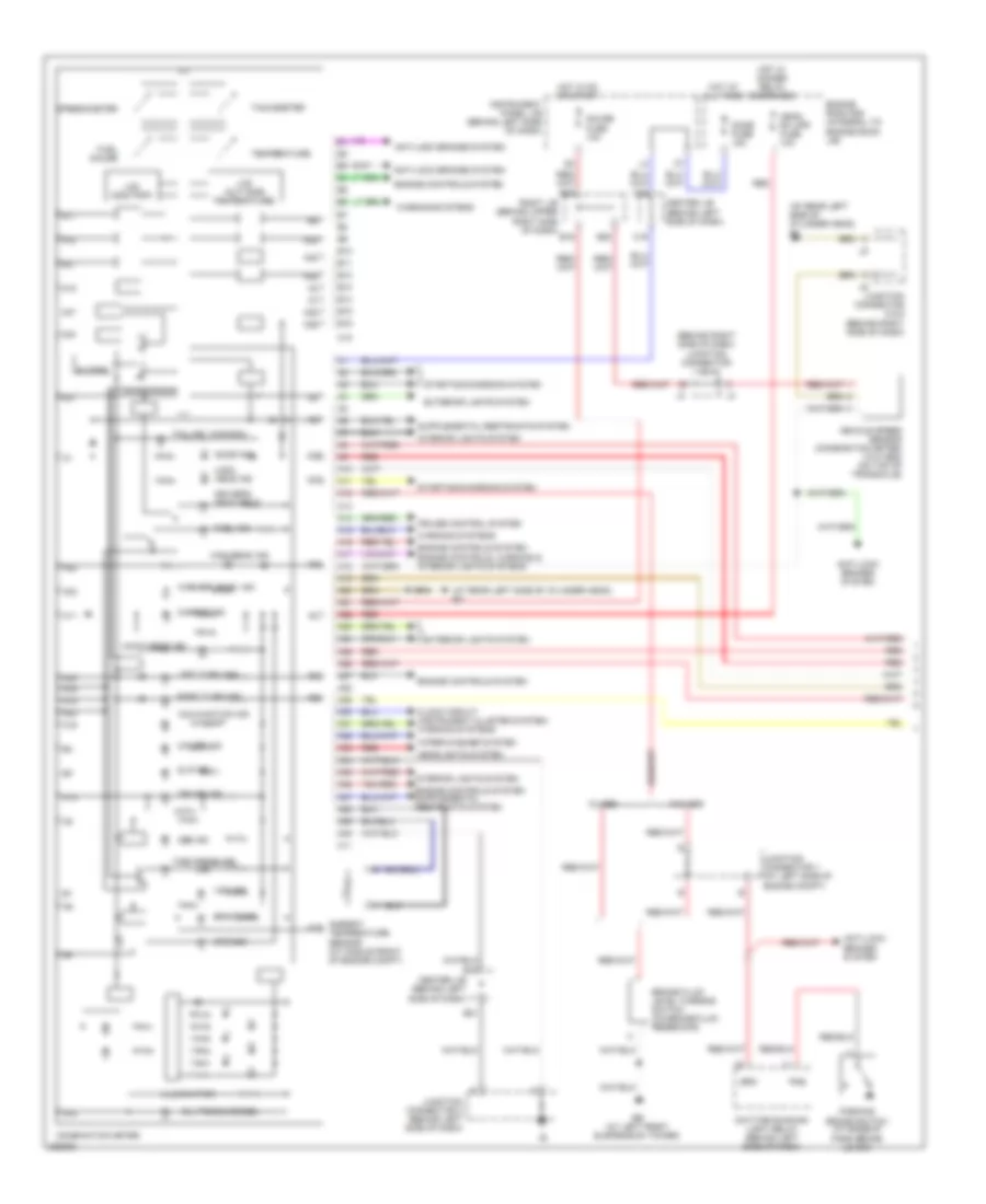 Instrument Cluster Wiring Diagram 1 of 2 for Toyota Matrix 2008