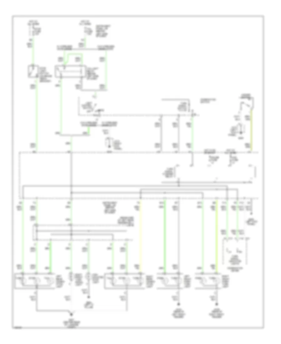 Exterior Lamps Wiring Diagram for Toyota ECHO 2000