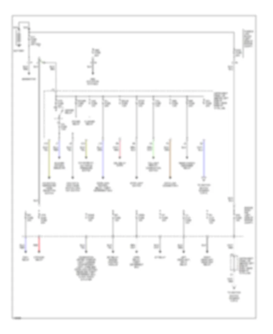 Power Distribution Wiring Diagram 1 of 2 for Toyota ECHO 2000