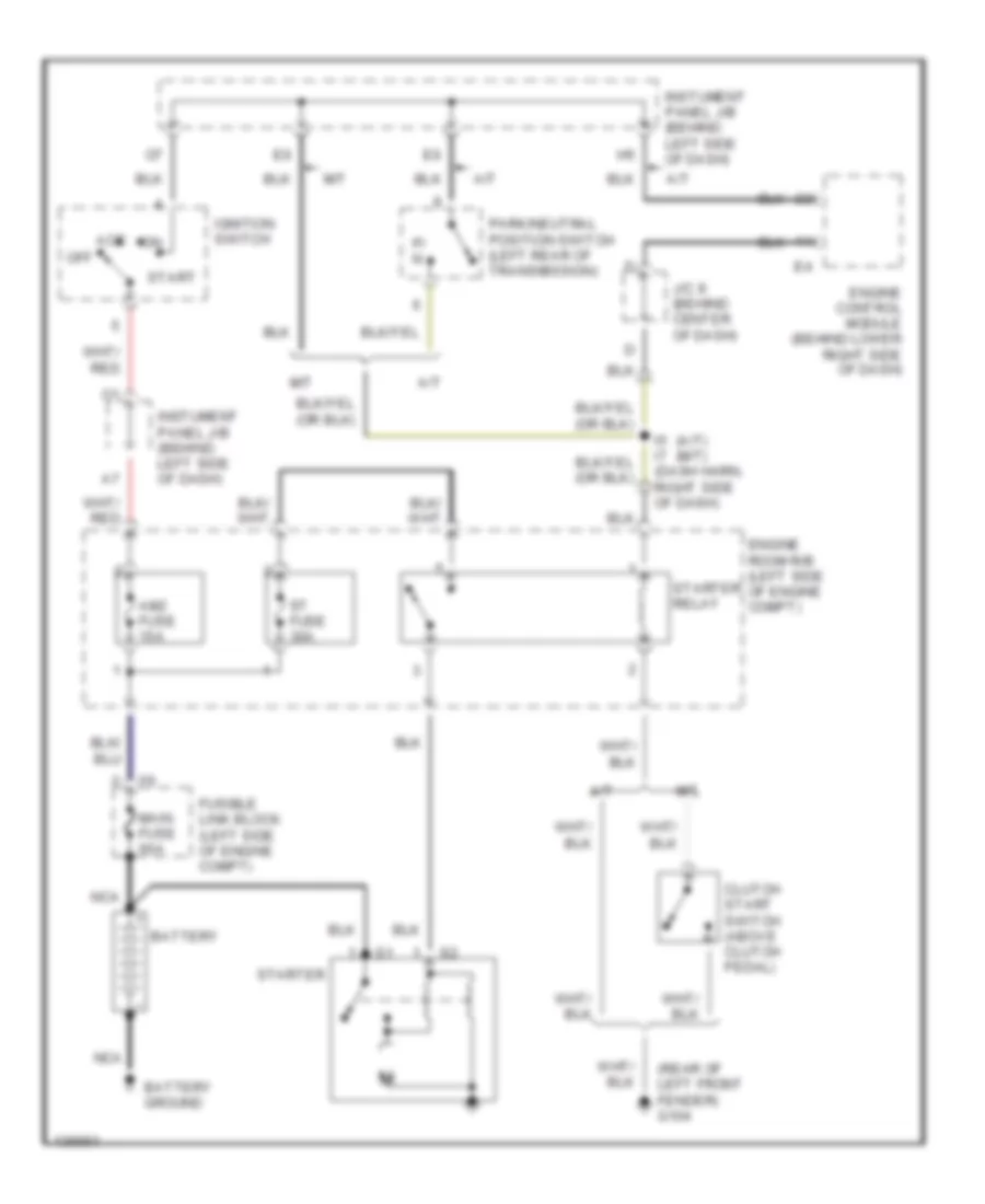 Starting Wiring Diagram for Toyota ECHO 2000
