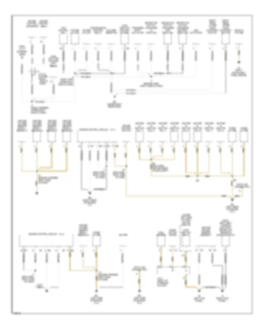 Ground Distribution Wiring Diagram 2 of 2 for Toyota Tundra 2002