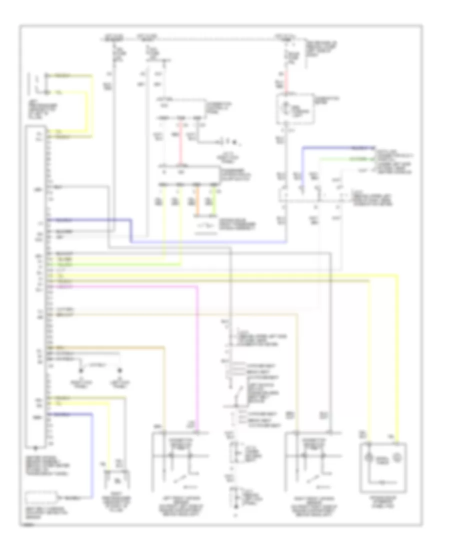 Supplemental Restraint Wiring Diagram for Toyota Tundra 2002