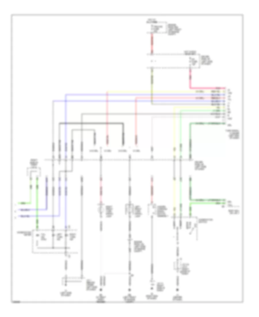 Exterior Lamps Wiring Diagram without Trailer Tow 2 of 2 for Toyota Tacoma PreRunner 2005